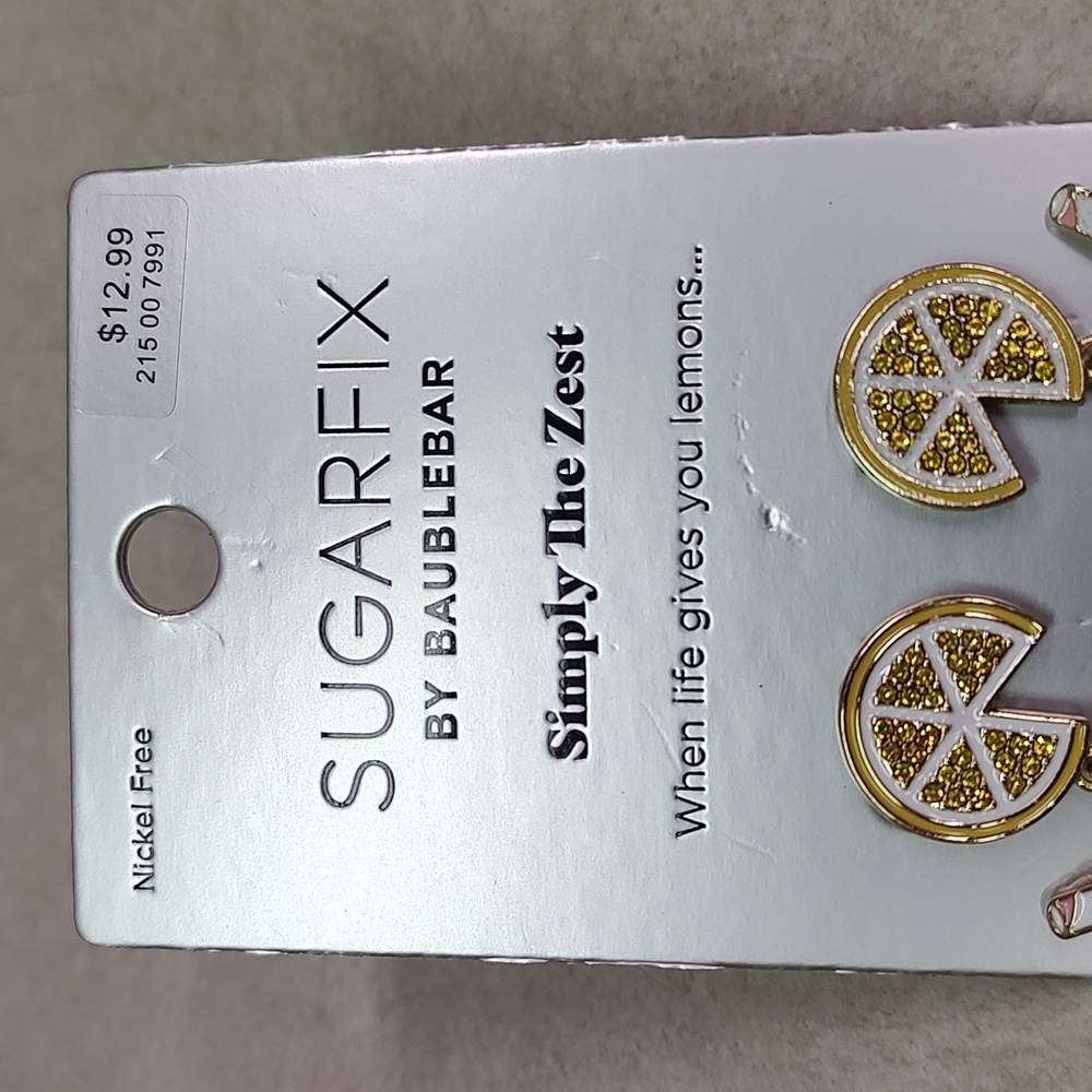 Sugarfix by Bauble Bar Simply the Zest Lemonade Earrings - Picture 2 of 4